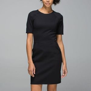 Lululemon Power Date Scuba Dress Black Sheath